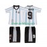 Camisola Argentina BATISUTA 9 Retro Criança Equipamento Primeiro 1998 Manga Curta